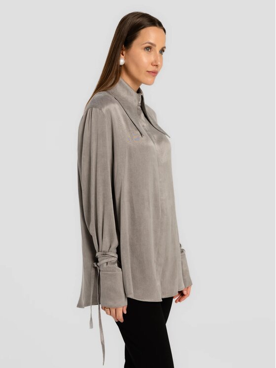 MANDRAGORA MANDRAGORA Camicia Vena Grigio Standard Fit