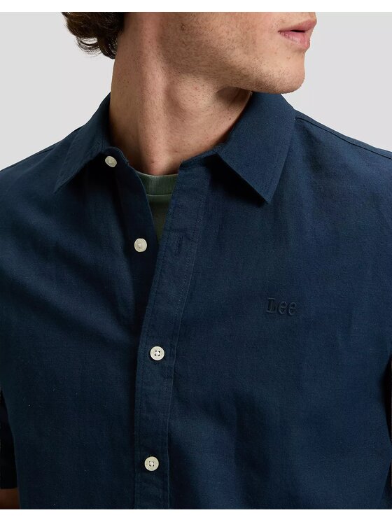Lee Lee Koszula SSSHIRT Niebieski Regular Fit