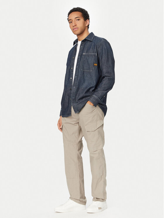 G-Star Raw G-Star Raw Kalhoty z materiálu D28376-D388 Světle béžová Regular Fit