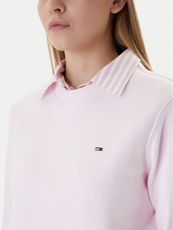 Tommy Jeans Tommy Jeans Mikina Flag DW0DW19959 Ružová Regular Fit