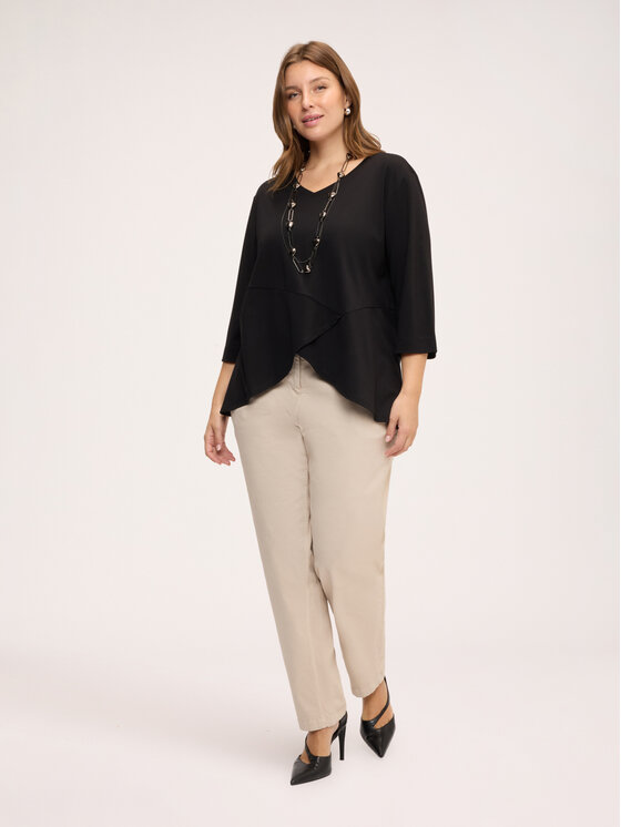 Fiorella Rubino Fiorella Rubino T-shirt G015E000355N033 Nero Regular Fit