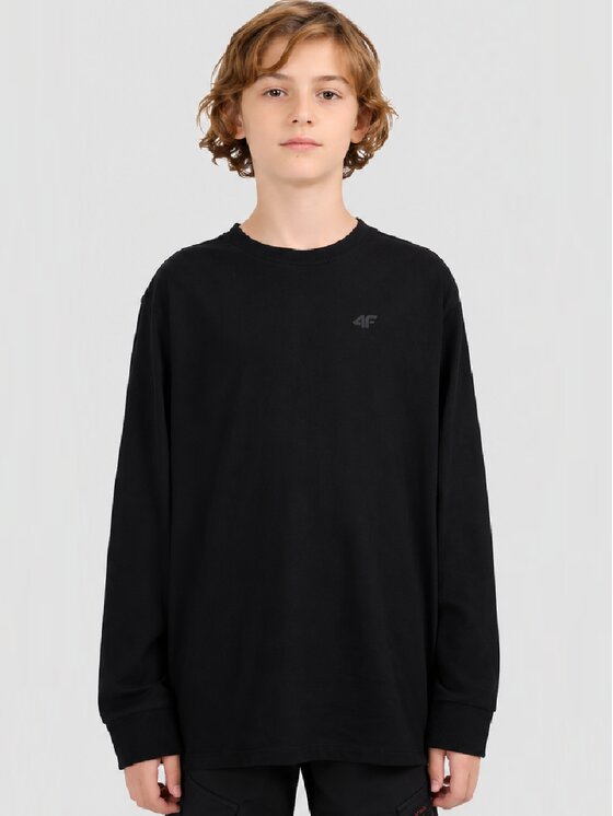 4F 4F T-Shirt 4FJWMM00TLONM655 Czarny Active Fit