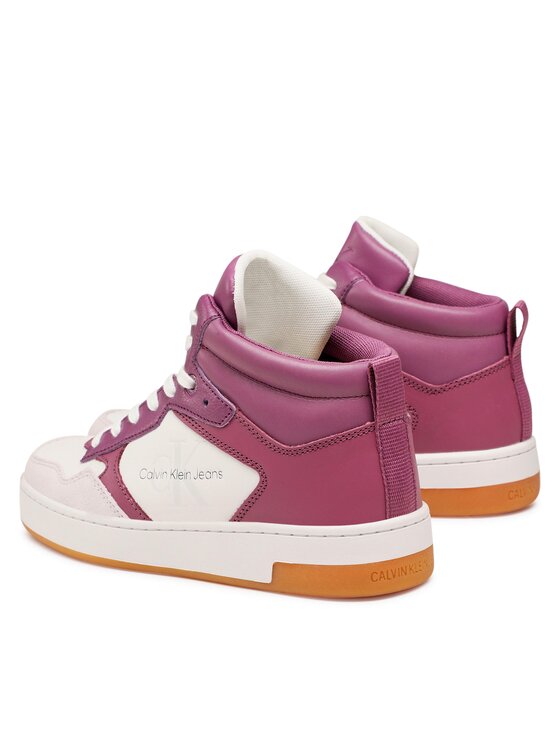 Calvin Klein Jeans Calvin Klein Jeans Sportcipő Basket Cupsole Mid Lth Mono YW0YW00877 Lila