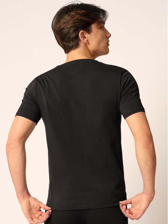 Skiny Skiny Tričko 80982 Čierna Regular Fit