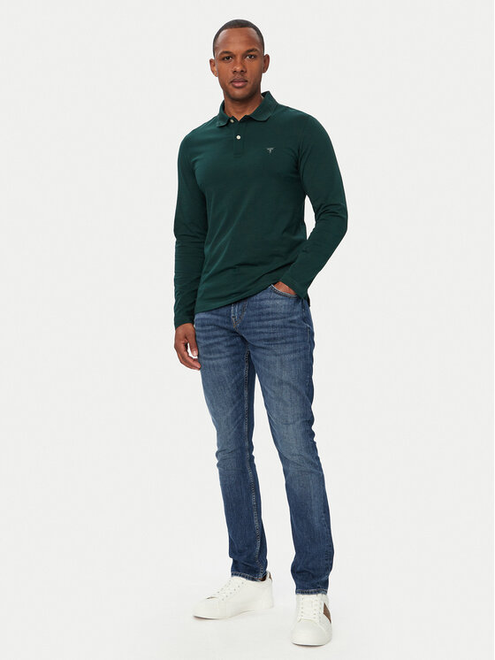 Guess Guess Поло M6YP36 K4395 Зелений Extra Slim Fit