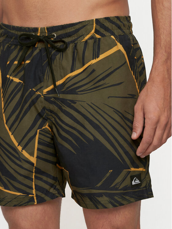Quiksilver Quiksilver Szorty kąpielowe Everyday Printed Volley 15 EQYJV04219 Zielony Regular Fit