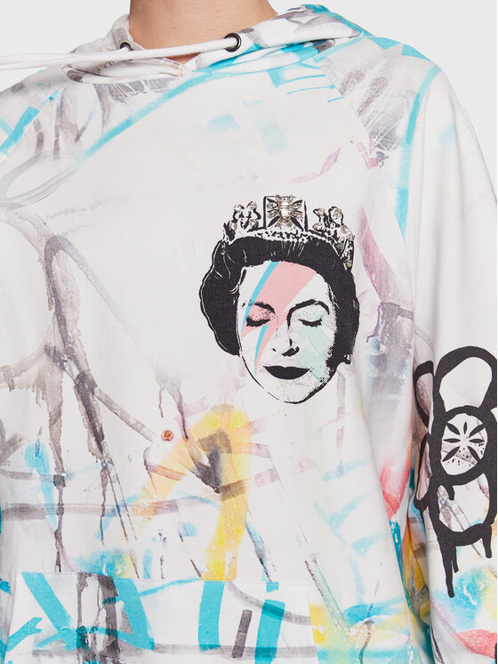 Felpa Queen Graffiti W3RQ24 K9R31 Multicolore