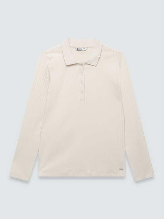 BIG STAR BIG STAR Bluzka DELFINA Kremowy Slim Fit