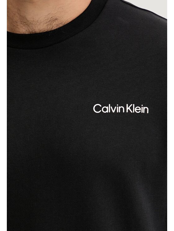 Calvin Klein Calvin Klein Felpa SWEAT TOP PULLOVER Nero Over Fit