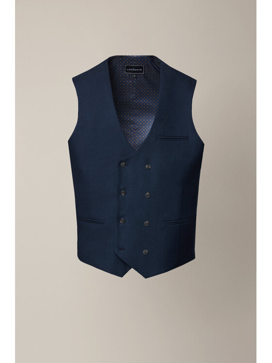 Lancerto Lancerto Kamizelka Dozza KA131225000003 Granatowy Slim Fit