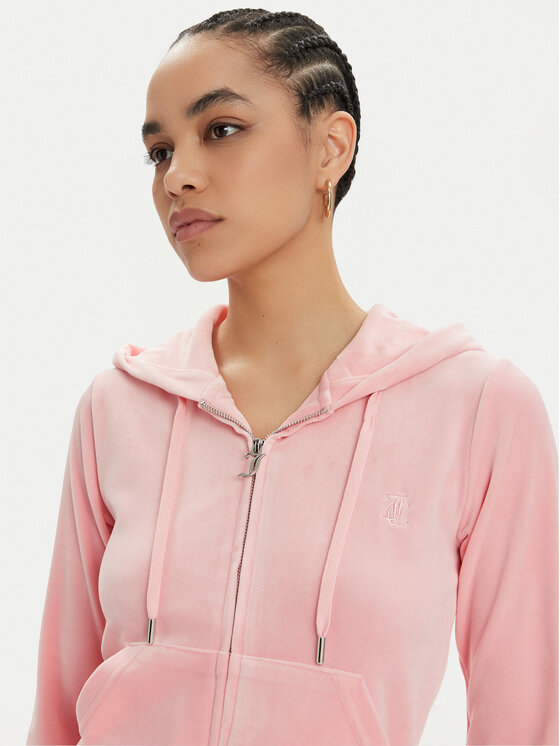 Juicy Couture Juicy Couture Bluza Robertson JCAP176 Różowy Slim Fit