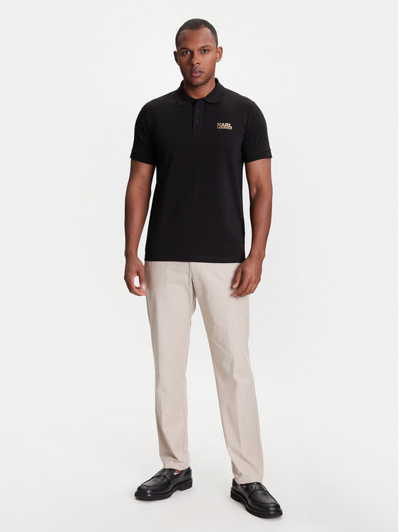 KARL LAGERFELD KARL LAGERFELD Polo 745088 553235 Crna Regular Fit
