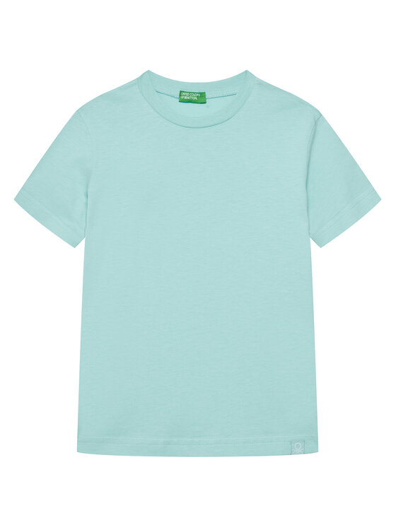 United Colors Of Benetton T-Shirt 3I1XC109W Niebieski Regular Fit