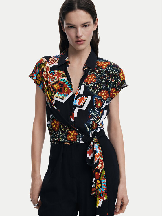 Desigual Desigual Overal Paisley 25SWPW20 Čierna Regular Fit