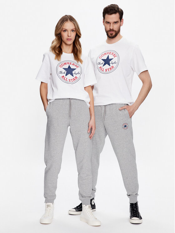 Converse Converse Παντελόνι φόρμας Unisex Go-To All Star Patch 10024947-A02 Γκρι Regular Fit