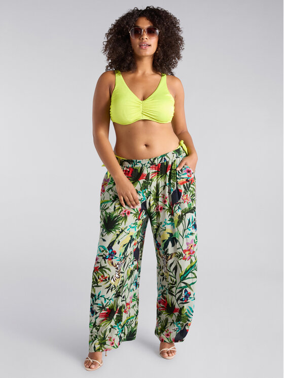 Fiorella Rubino Fiorella Rubino Pantaloni di tessuto P171T005002N0S5 Verde Regular Fit
