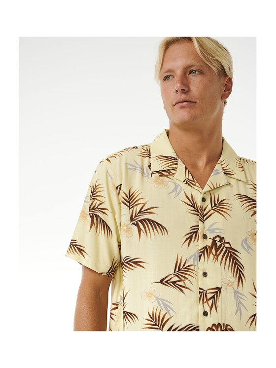 Rip Curl Rip Curl Koszula Surf Revival Floral S/S Shirt Żółty Regular Fit