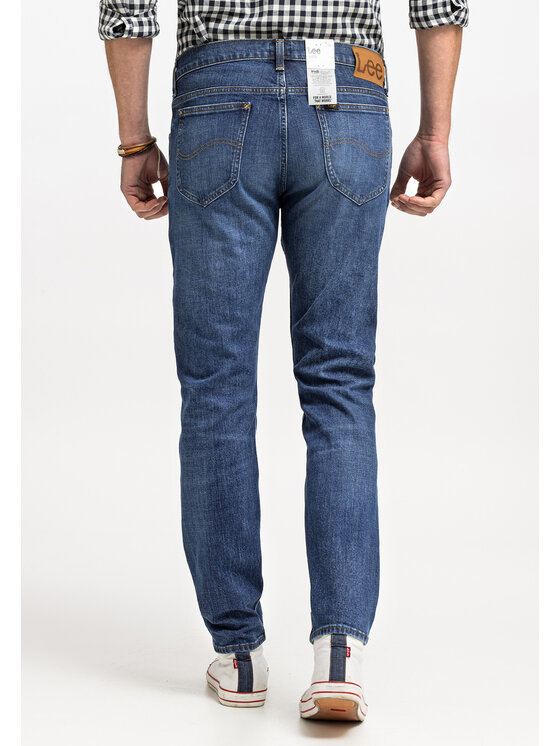 Lee Lee Jeansy RIDER Niebieski Slim Fit