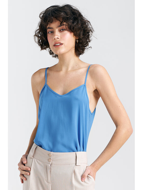 NIFE NIFE Halenka B163 Modrá Regular Fit
