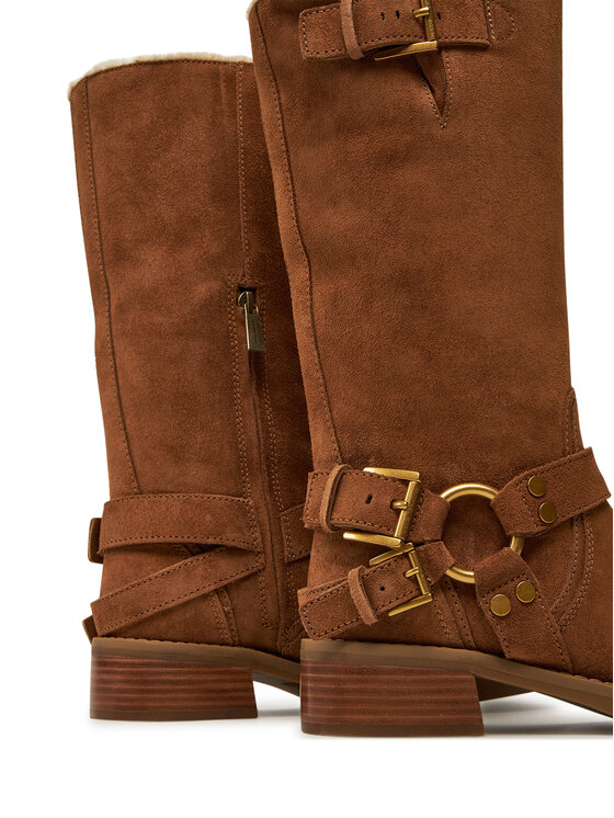 MICHAEL Michael Kors MICHAEL Michael Kors Čizme ispod koljena Crosby 40F4CBFB6S Smeđa