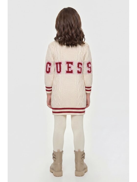 Guess Kids Guess Kids Každodenní šaty 181517 Béžová Classic Fit