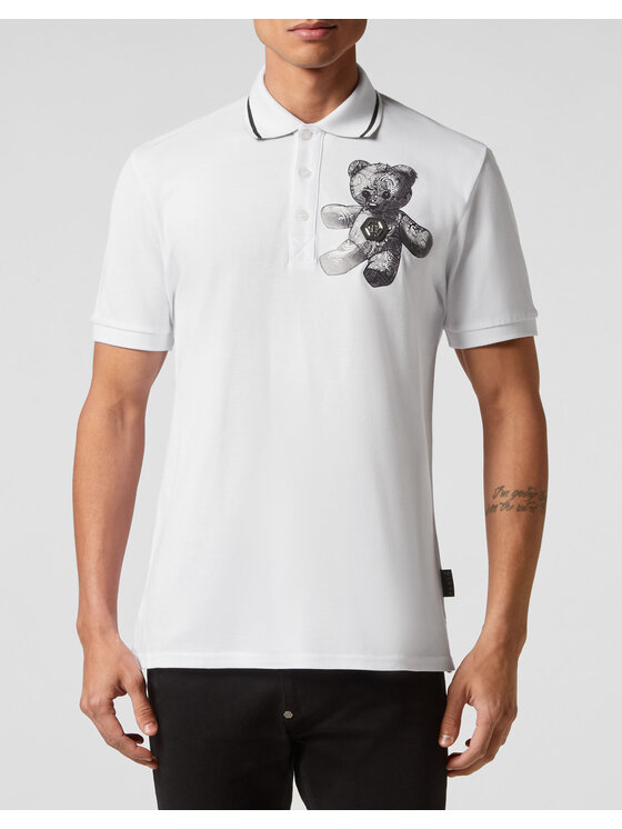 PHILIPP PLEIN PHILIPP PLEIN Polokošeľa 389 Biela Slim Fit