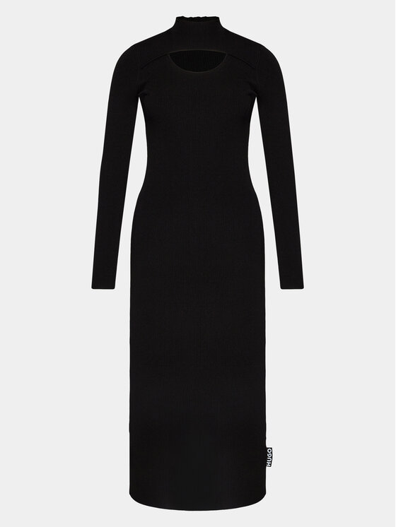 HUGO Hugo Vestito di maglia Soritexa 50502242 Nero Slim Fit
