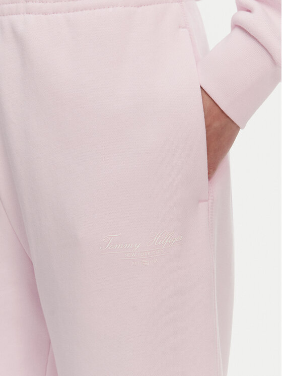 Tommy Hilfiger Tommy Hilfiger Melegítő alsó WW0WW45576 Rózsaszín Regular Fit