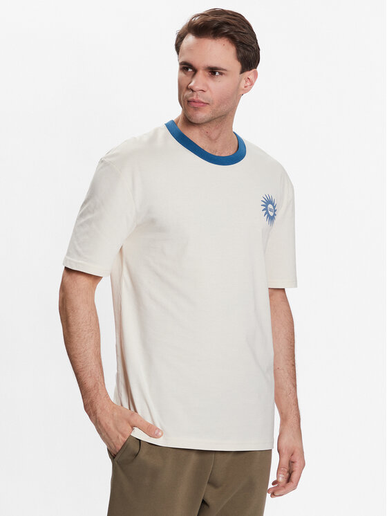 Outhorn T-shirt TTSHM459 Écru Regular Fit