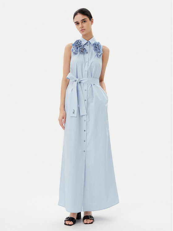 KARL LAGERFELD KARL LAGERFELD Sommerkleid A2W13004 Himmelblau Regular Fit