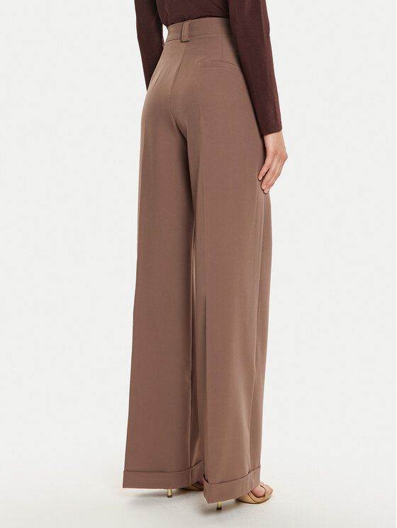Maryley Maryley Παντελόνι υφασμάτινο 24IB563/43WO Καφέ Relaxed Fit
