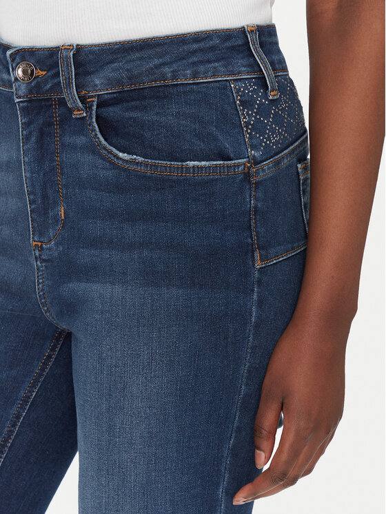 Liu Jo Liu Jo Jeans hlače UF3013 D4615 Mornarsko modra Perfect Fit