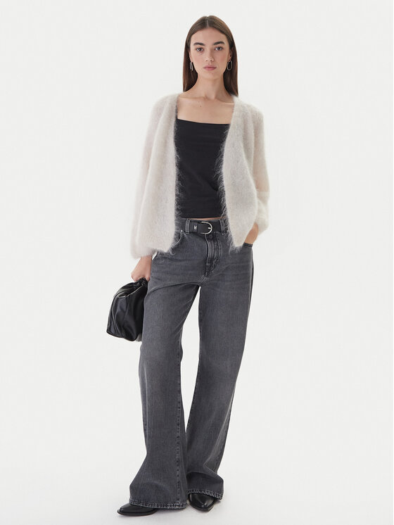 Dixie Dixie Cardigan M277Y072A 1160 Alb Regular Fit
