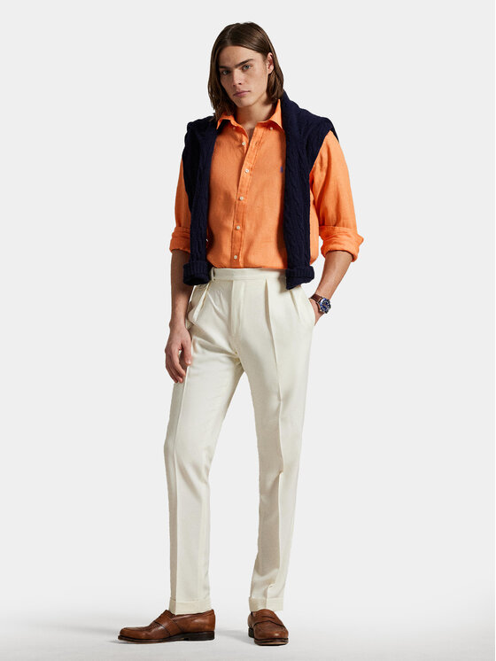 Polo Ralph Lauren Polo Ralph Lauren Koszula 710968915009 Pomarańczowy Slim Fit