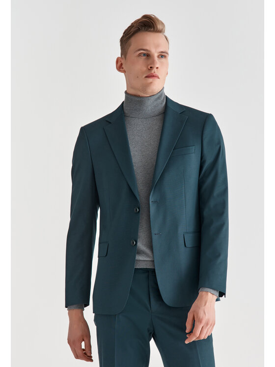 Pako Lorente Pako Lorente Marynarka P21SP-3G-058 Zielony Slim Fit