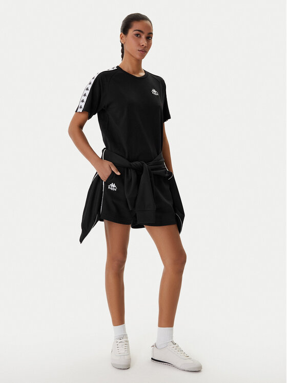 Kappa Kappa Tricou Banda Adi 371U6WW Negru Regular Fit