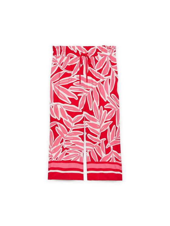 Fiorella Rubino Fiorella Rubino Pantaloni di tessuto P158T004986N0S6 Rosso Cropp Fit