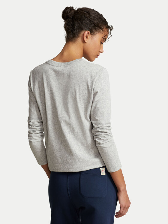 Polo Ralph Lauren Polo Ralph Lauren Блуза 211898699004 Сив Regular Fit