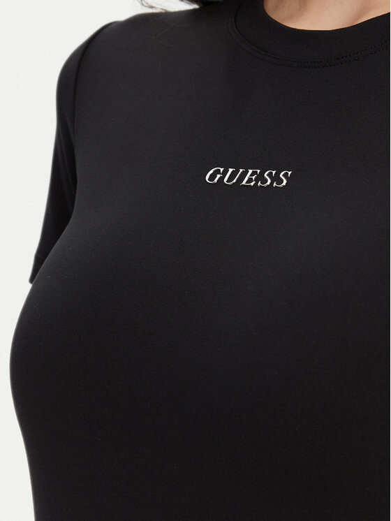 Guess Guess Tricou V5RI10 KCD02 Negru Regular Fit