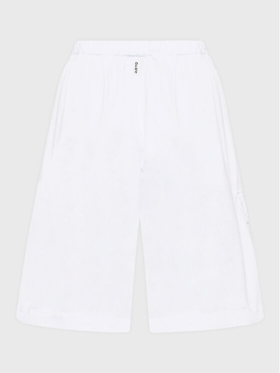 Deha Deha Bermuda kratke hlače D83075 Bela Relaxed Fit