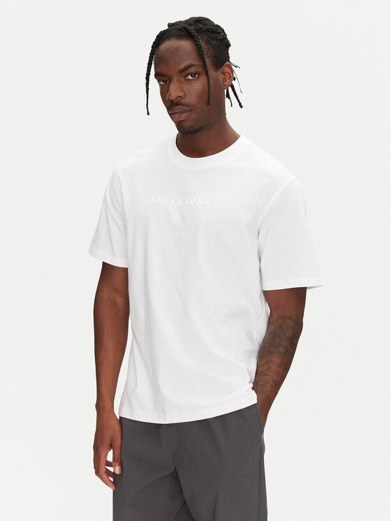 Jack&Jones Jack&Jones T-krekls Recharge 12273070 Balts Relaxed Fit
