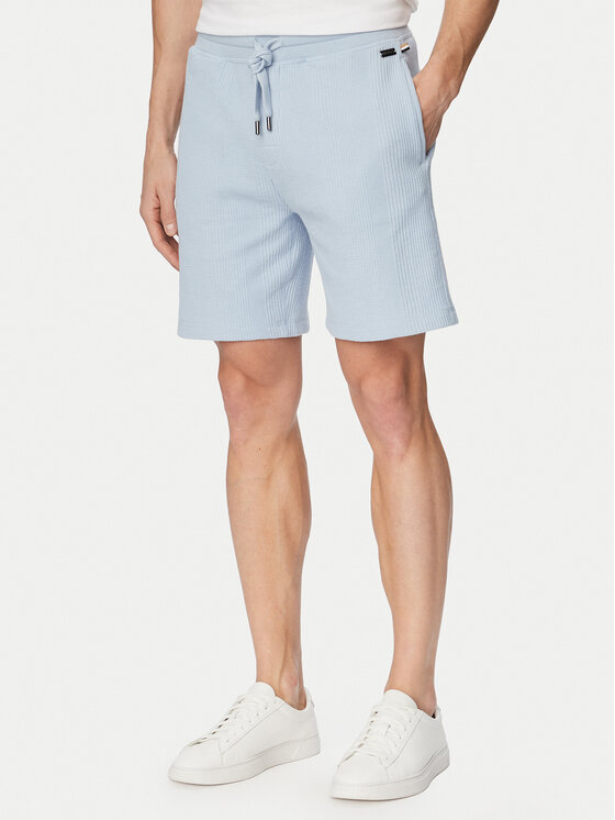 BOSS BOSS Sportshorts Structure 50540581 Hellblau Regular Fit