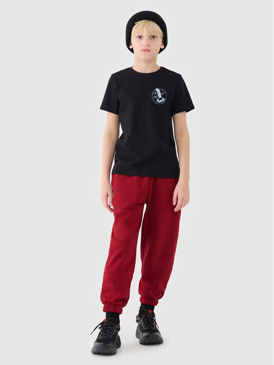 4F 4F Tričko 4FJRSS25TTSHM2565-20S Čierna Regular Fit
