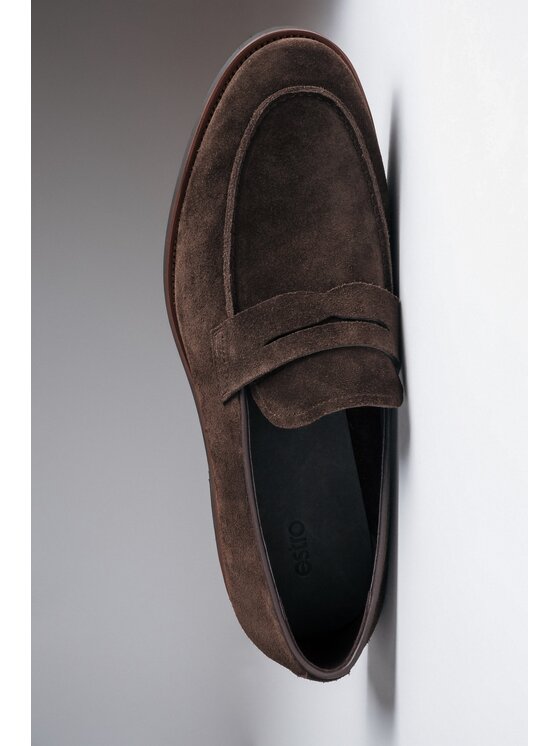 Estro Estro Μοκασίνια ER00119039 Σκούρο καφέ