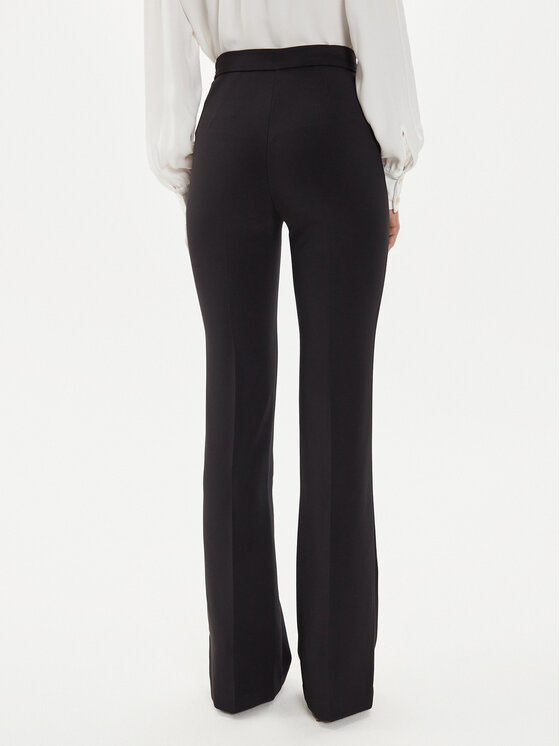 Elisabetta Franchi Elisabetta Franchi Medžiaginės kelnės PA-030-46E2-V250 Juoda Regular Fit