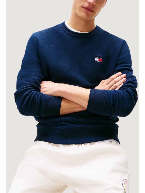 Tommy Jeans Tommy Jeans Μπλούζα TJM REG BADGE CREW E Μπλε Casual Fit