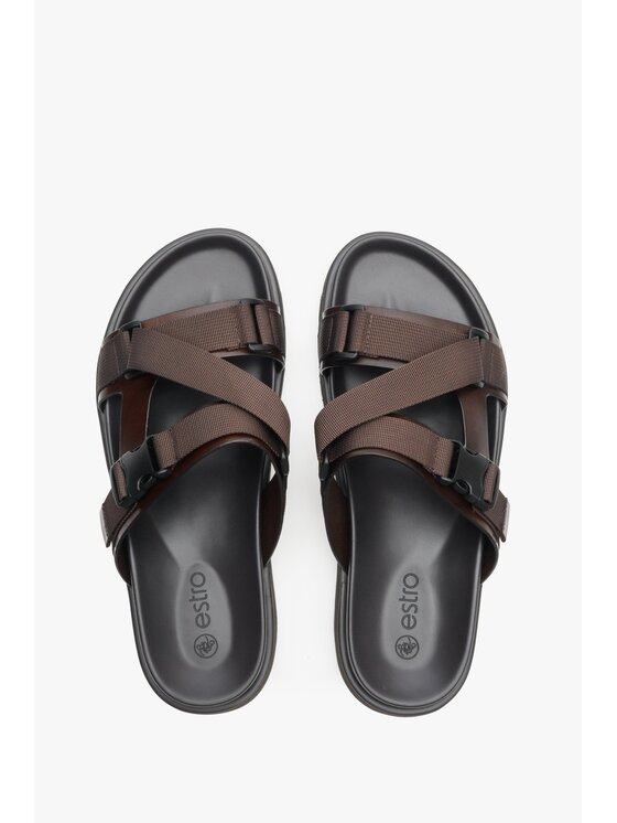 Estro Estro Παντόφλες ER00113411 Καφέ