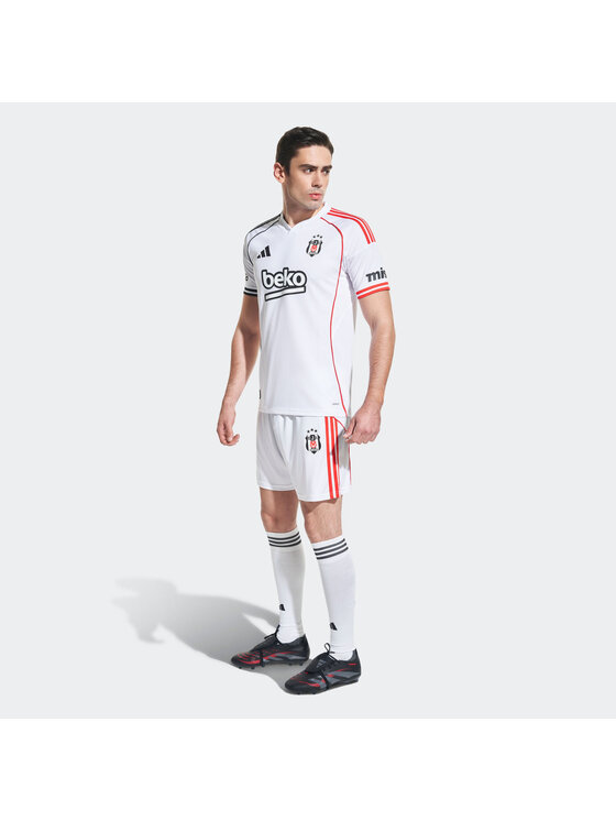 adidas adidas Koszulka techniczna Beşiktaş JK 25/26 Home Jersey Biały Slim Fit