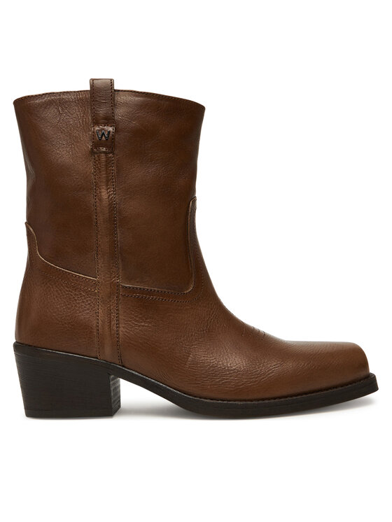 Weekend Max Mara Botki Ranch 2525796034600 Brązowy