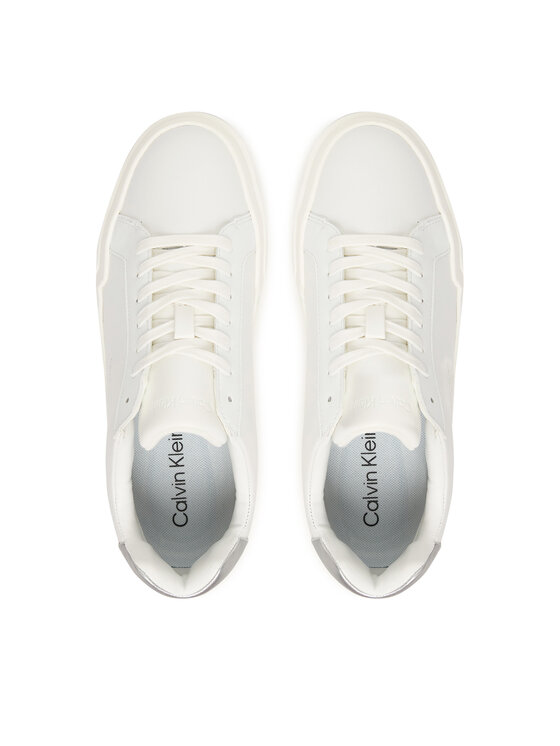 Calvin Klein Calvin Klein Sneakers Chunky Cupsole Lace Up Lth Met YW0YW01948 Bianco